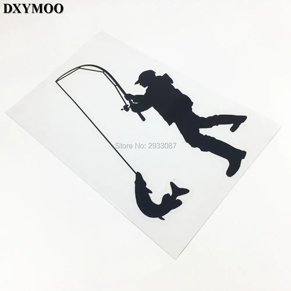 

3 sizes Lure Funny Fishing Outdoor Sports Car Sticker and Decals Vinyl for Car Window Fish Tank H3222