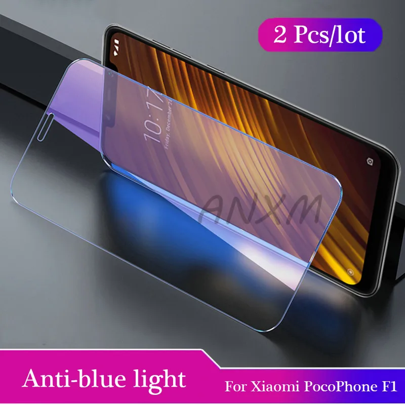 2Pcs/lot 9H Tempered Glass For Xiaomi Poco Phone F1 Screen Protector Full Cover PocoPhone Protective | Мобильные телефоны и