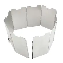 9 шт. ветрозащитные тарелки для барбекю Гриль коврик ветровой экран складной, уличный, для кемпинга оборудование для пикника лобовое стекло Winder screen