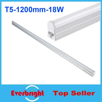 

140 pcs/lot Super Bright T5 Led Tube 1200mm 18W 96Led/pcs 4ft 1.2M SMD 2835 Led Fluorescent Tube AC85-265V Warm White/Cool White