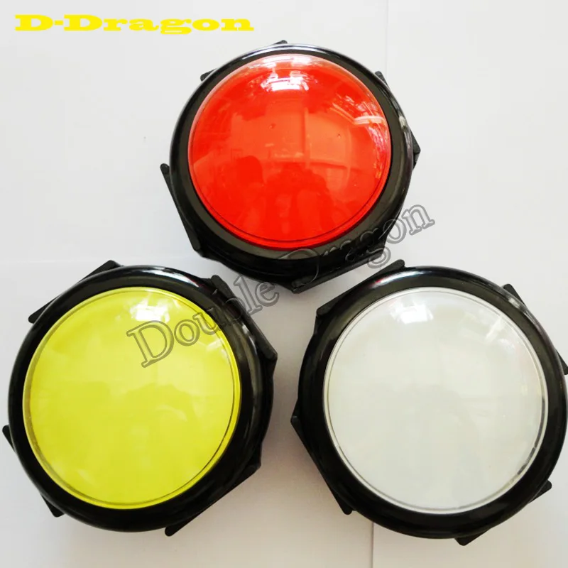 

100mm Push Button Arcade Button 12V Led Illuminated push button big dome star anise with Micro Switch DIY arcade game parts
