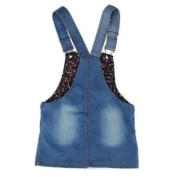 Toddler Cute Cat Baby Kids Boys Girls Toddler Denim Jeans Overalls Dress Skirt Clothes 5