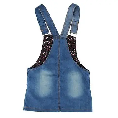 Toddler Cute Cat Baby Kids Boys Girls Toddler Denim Jeans Overalls Dress Skirt Clothes 5