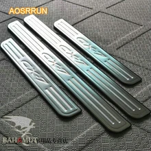 AOSRRUN Накладка на пороги из нержавеющей стали, автомобильные аксессуары для mazda CX-7 2008 2009 2010 2011 2012 2013, 4 шт., 1 комплект, автомобильные чехлы
