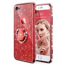 Милый чехол для iphone 7 роскошные чехлы с подставкой и шнурком в