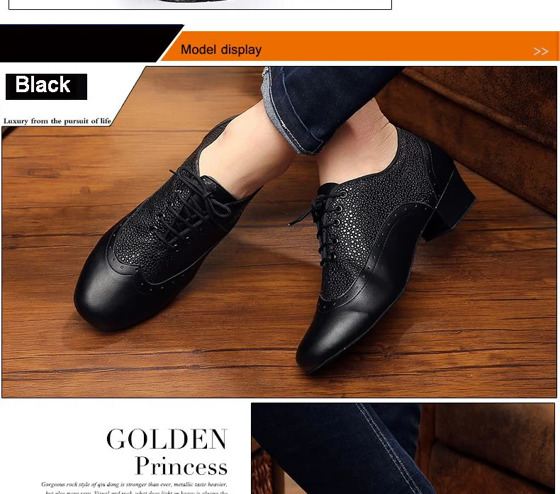 20161227_181004_059Standard Dance Shoes Brand Men Modern Genuine Leather Latin shoes Adult Wear-resisting Non-slip Snakeskin Dancing Sneakers 9019