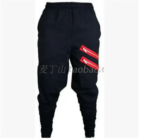 High qualit New Hip Hop Men Skinny Slim Double row zipper High qualit New Hip Hop Men Skinny Slim Double row zipper