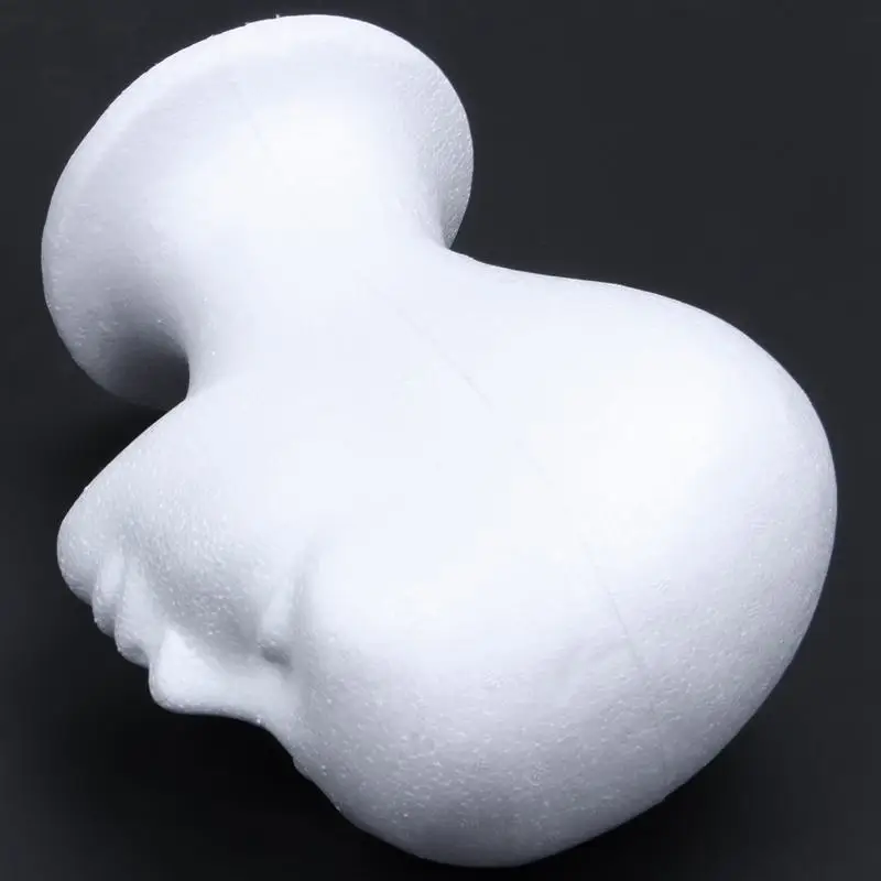 White Female Foam Mannequin Head Model Hat Wig Display Stand Rack image 5
