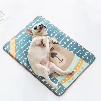 

Pet Dog Cat Summer Straw Mat Fabric Pad Cushion Sleeping Mat Mattress for Small Medium Large Dogs
