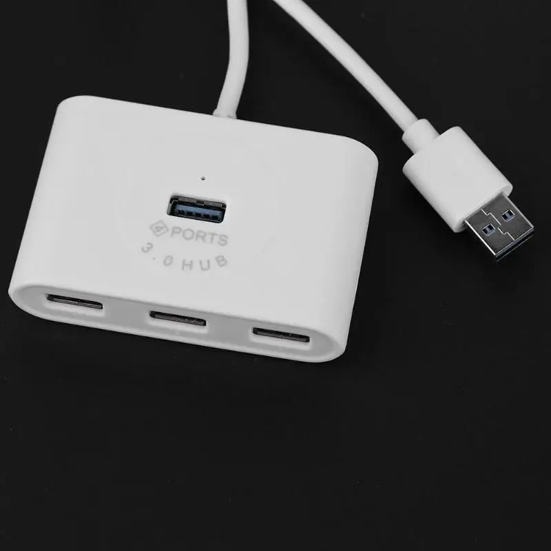 Высокоскоростной 5 Гбит/с 4 портами USB 3,0 концентратор переходник разветвитель конвертер для ноутбука