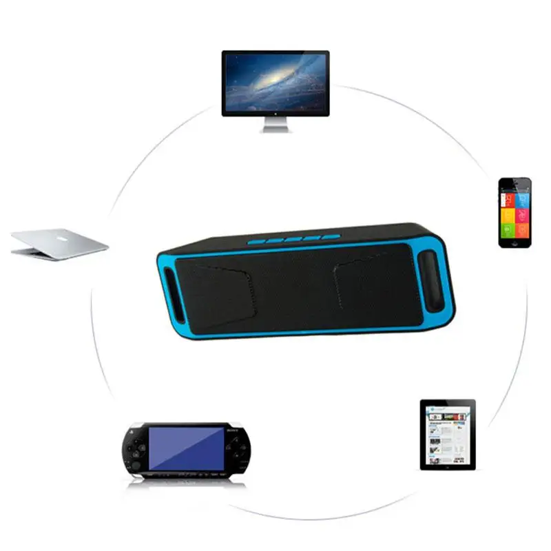SC208 1800mAh Bluetooth 4 0 font b Speaker b font Wireless FM Super Bass Full range