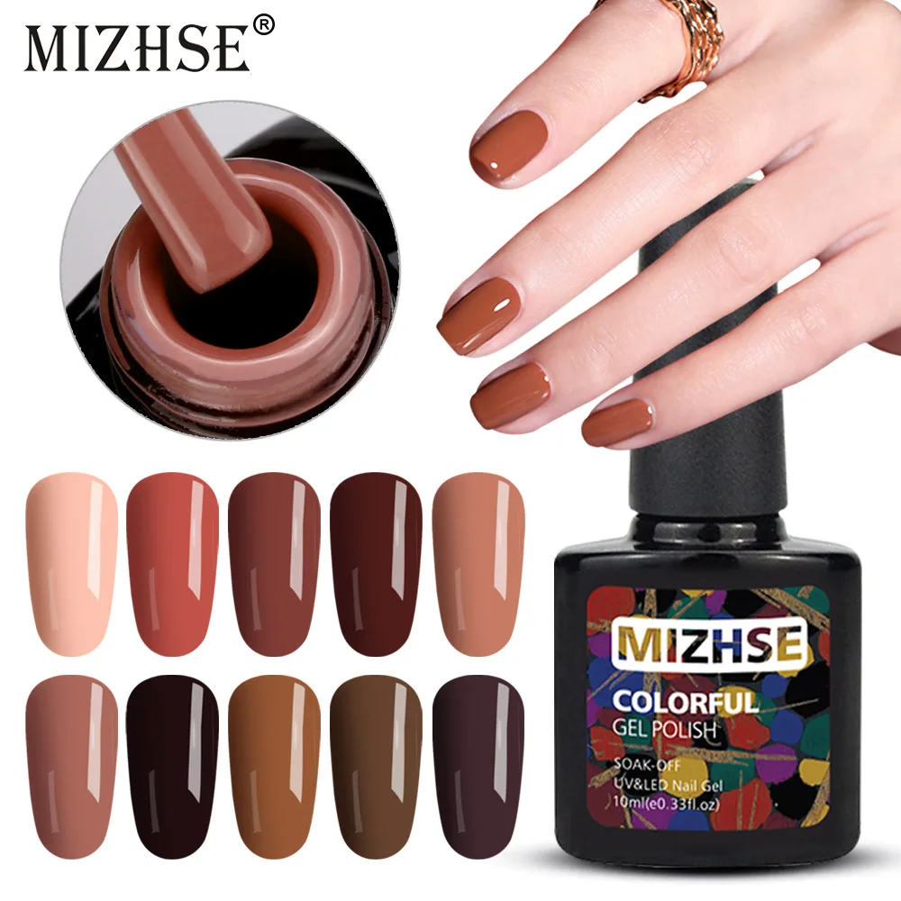 

MIZHSE Nails Gel UV Colors Polish For Nail Design 10ML Gel Nagellak Semi-Permanent Varnish Long-lasting Polygel Nail Decoration