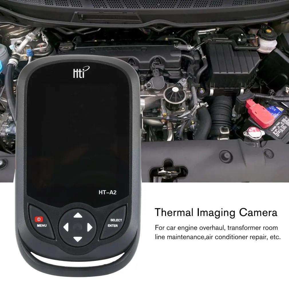 HT A2 3 2 дюймовый цифровой ИК тепловизионная камера 0.3MP Full View TFT экран Инфракрасный