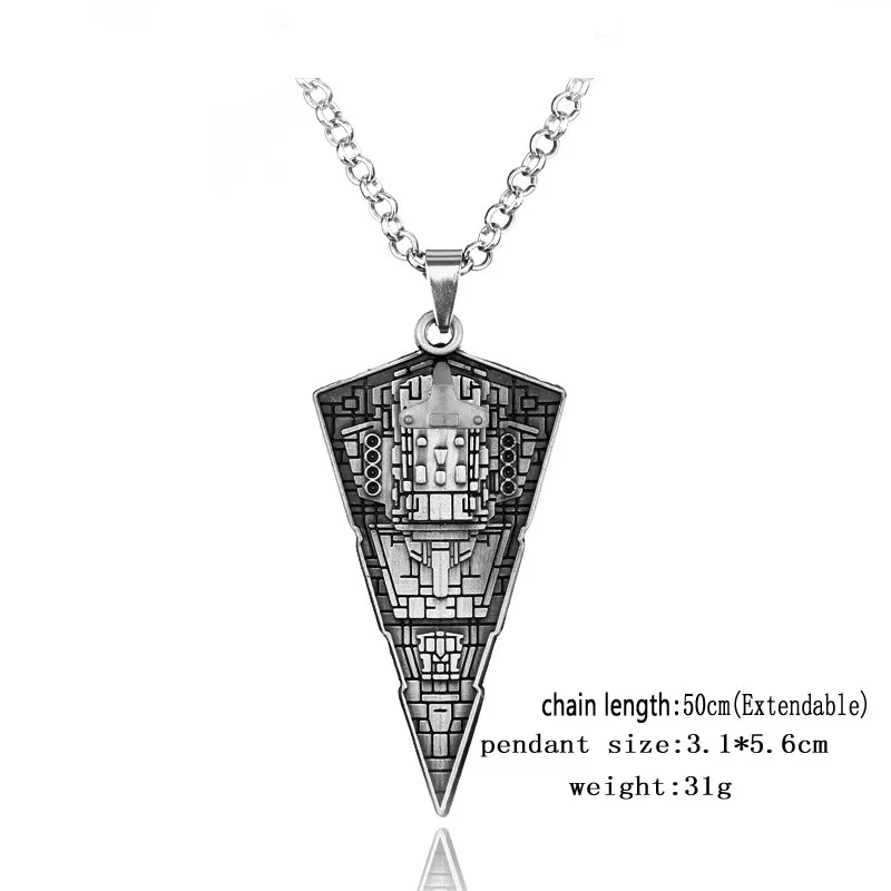 Star Wars Spaceship Necklace Movie Accessories Chain Pendant Necklace