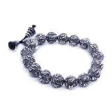 Круглый браслет из титановой стали с круглыми шариками и буквами браслет из нержавеющей стали 316L вечерние браслет с колокольчиками