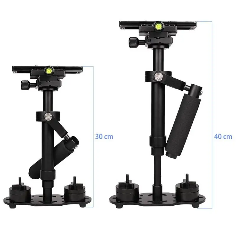 Comprar Soporte estabilizador de vídeo de aleación de aluminio portátil S40 para teléfono DSLR DV AEE DSLR soporte de cámara de vídeo Dropshipping