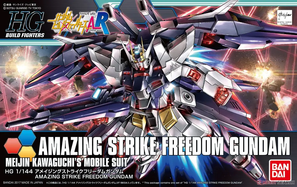 

Bandai Gundam 1/144 HGBF AMAZING STRIKE FREEDOM GUNDAM Mobile Suit Assemble Model Kits Action Figures Children's toys