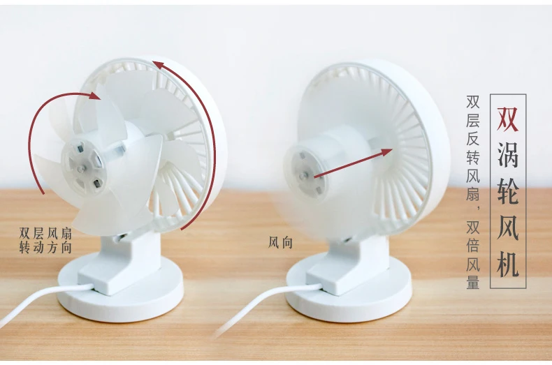 Nathome перезаряжаемый переносной usb-вентилятор настольный мини-вентилятор для дома электрический кондиционер вентилятор супер немой Белый