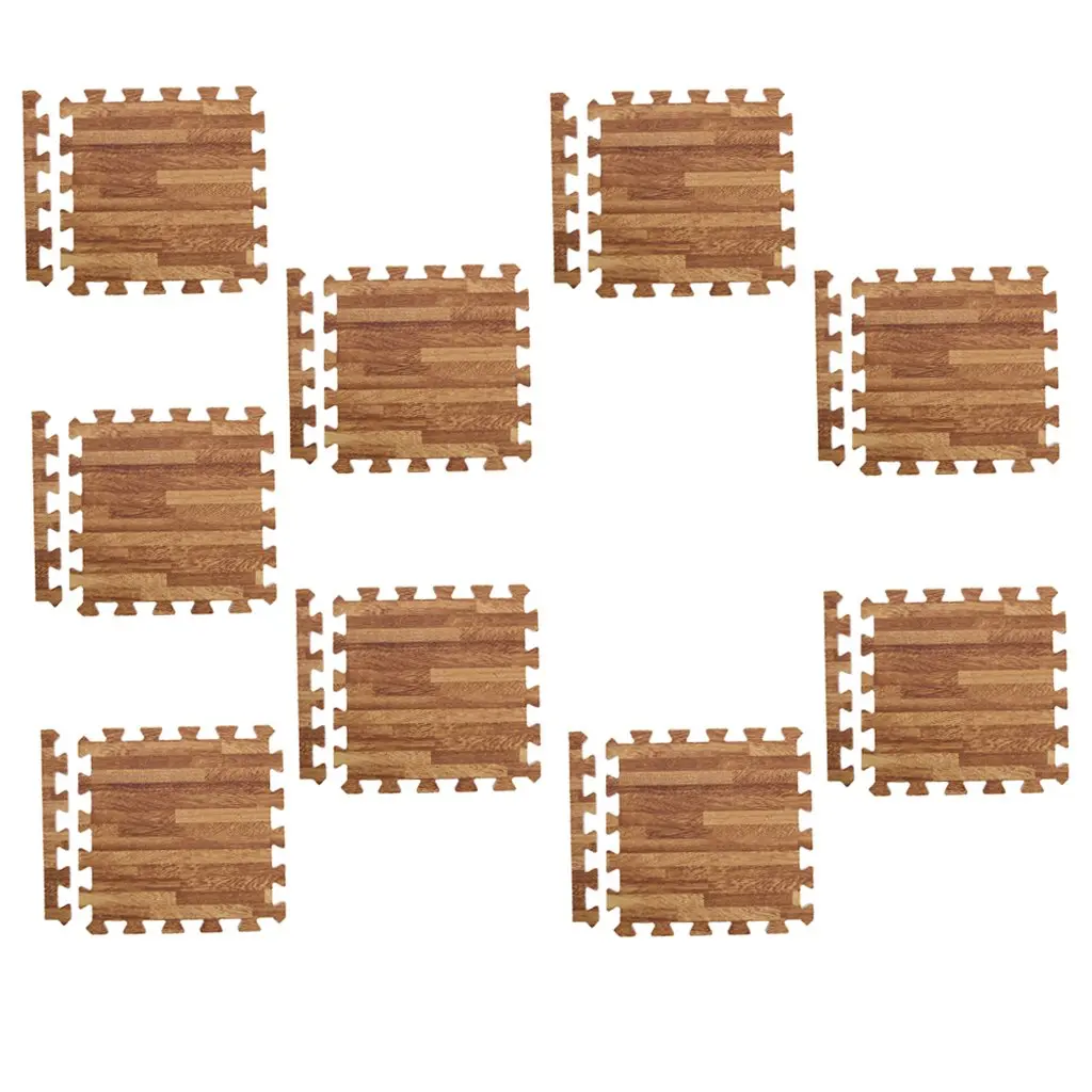 10 шт. блокировка головоломки коврики детские коврик для детских игр разделение совместных упражнений плитки половик коврик дети малыш Playmat игры игрушки - Цвет: Brown