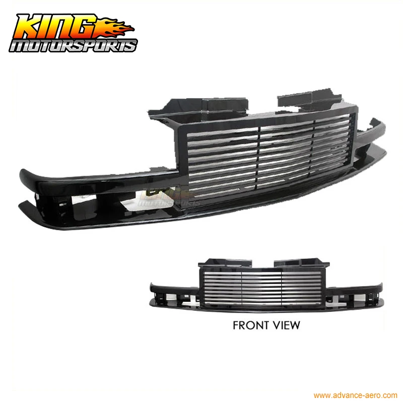 

For 98-05 Chevy S10 Blazer 1Pc Black ABS Hood Grille Billet USA Domestic Free Shipping Hot Selling