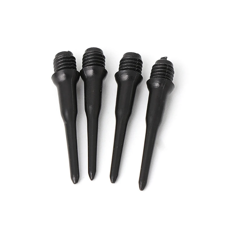 EFC1 100Pcs Durable Soft Nylon Tips Points Needle Replacement Set For Dart Black 