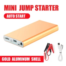 Aluminum shell Mini Portable 12V Car Battery Jump Starter Auto Jumper Engine Power Bank Starting power bank