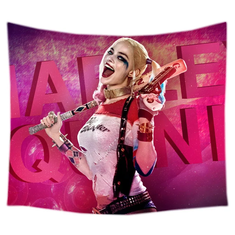 Гобелен Harley Quinn на заказ скатерть пляжное одеяло домашний декоративный настенный