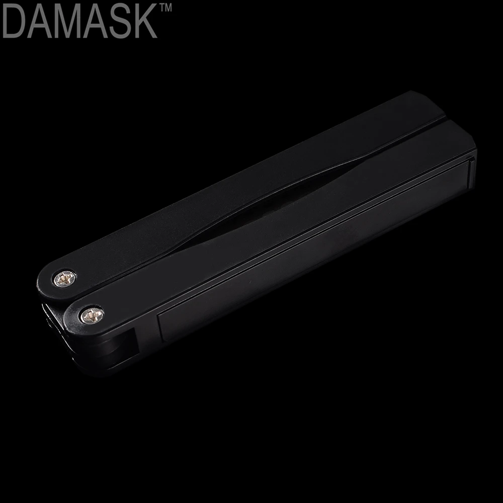 DAMASK Outdoor Portable Double-sided 400/600 Design Outdoor Sharpening Stick ABS Handle Black Color Sharpener