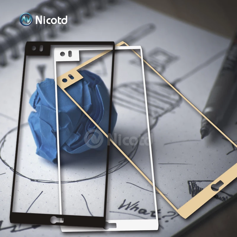 Цветная защитная пленка Nicotd 2.5D на весь экран закаленное стекло для LG V20