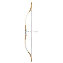 Longbowmaker White Archery Traditional Hunting Longbow Pigskin Recurve Bow Horse Bow T5