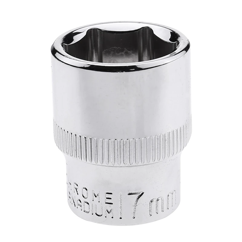 6mm-24mm Series Hexagonal Standard 3/8 Inch Short Sleeve Standard Hexagonal Socket Chrome Vanadium Steel Head Hex Socket Tool