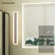 Simple Modern Led Wall Light White Sconce Led Wall Lamp 100cm 80cm 60cm Bathroom Mirror Front Light Bathroom Lamp Bedside Lights classic bronze led bathroom mirror light arandelas vintage wall lamp lights for home bathroom wall sconce free shipping