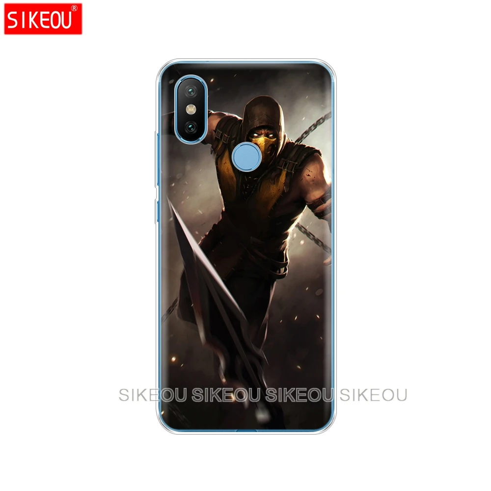 Силиконовый чехол для Xiaomi Mi A1 A2 5 5S 5X 6 Mi5 MI6 NOTE 3 MAX Mix 2 2S Scorpion Sub Zero Mortal Kombat x|Бамперы| |