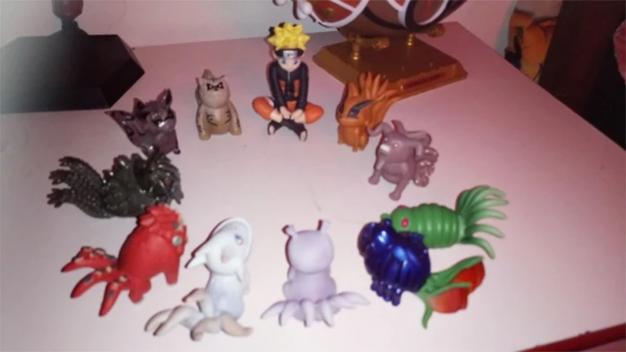 10pc sset Anime Naruto Figurine Uzumaki Naruto And Bijuu PVC Action Figure Collection Model Toys  (13)
