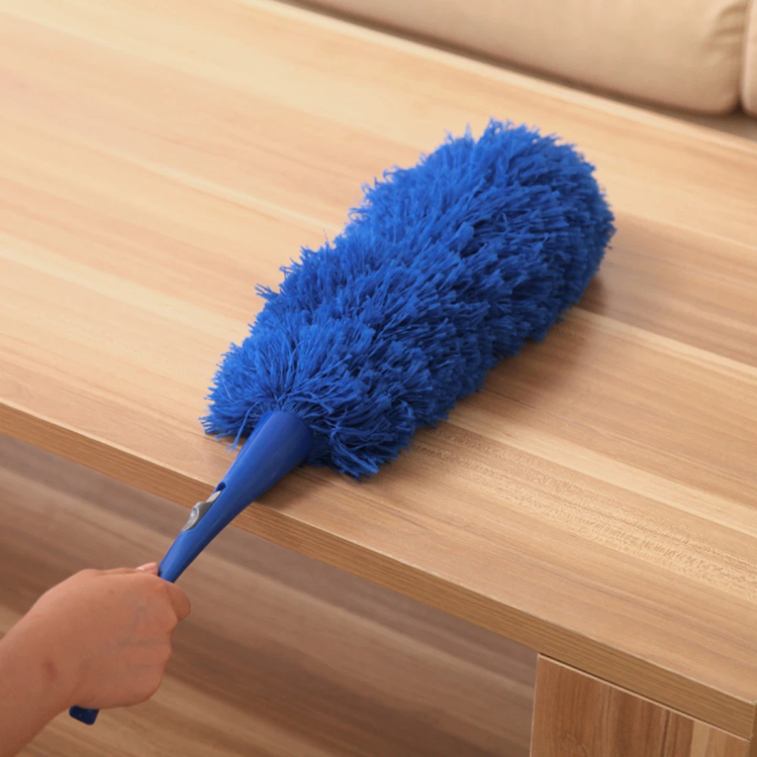 Soft Microfiber Cleaning Duster Dust Cleaner Handle Feather Static Anti
