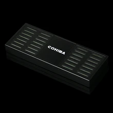 Черный Пластик увлажнитель в форме портсигара для хьюмидоры для путешествий, сигара чехол увлажнения палка увлажнитель для сигар