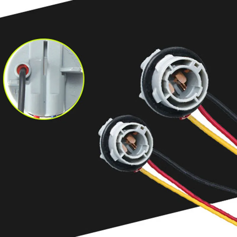 

2Pcs 1157 Bay15D Lamp Holder Bulbs P21/5W Adapter Base Socket Connector Plastic Car Accessories For Brake Light