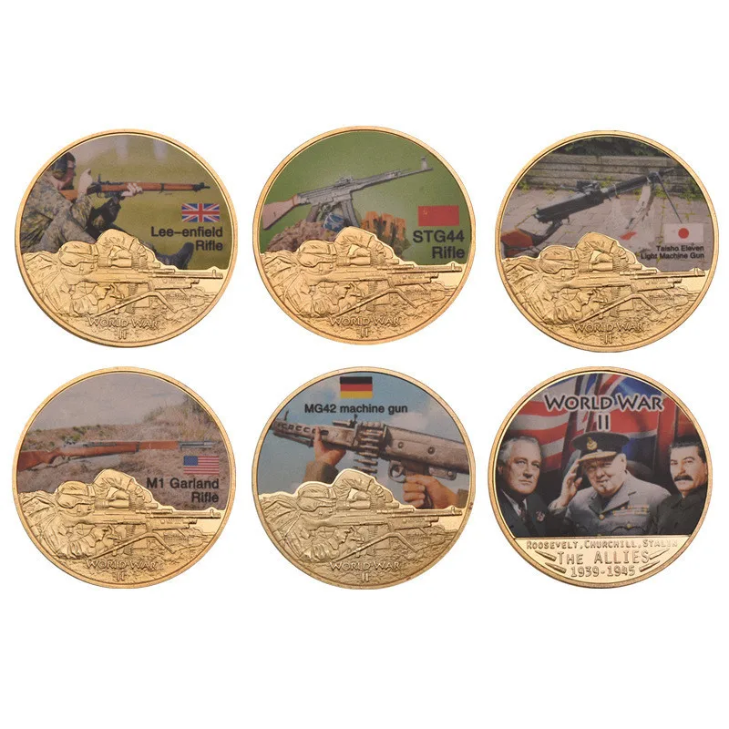 WR позолоченная монета Коллекционная Второй мировой войны памятная, металлическая монета художественные промыслы монета с футбольной тематикой безопасности ящик для Бизнес подарки