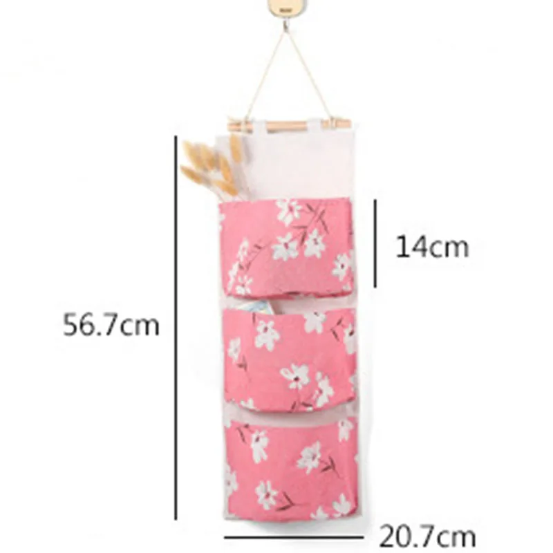2019 NEW Organizer Foldable Hanging Pocket Cloth Door Flower Storage Bag Home Household Items Laundry Basket Organizador