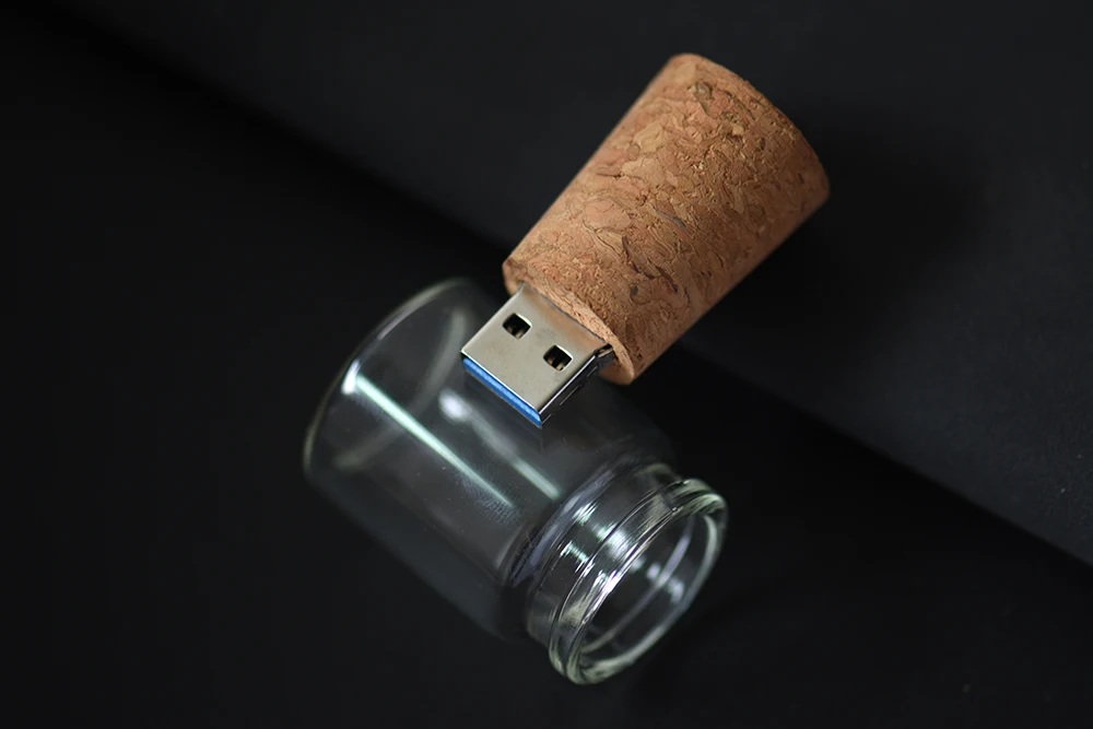 SHANDIAN логотип индивидуальные стеклянные бутылки USB+ коробка флэш-накопитель Флешка 64 ГБ 32 ГБ 16 ГБ 4 ГБ карта памяти фотографии свадебные подарки