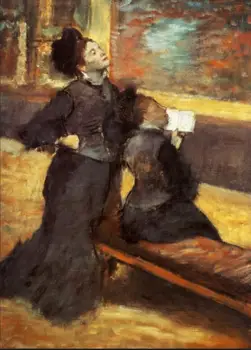 

High quality Oil painting Canvas Reproductions Visit to a Museum (1880) By Edgar Degas hand painted