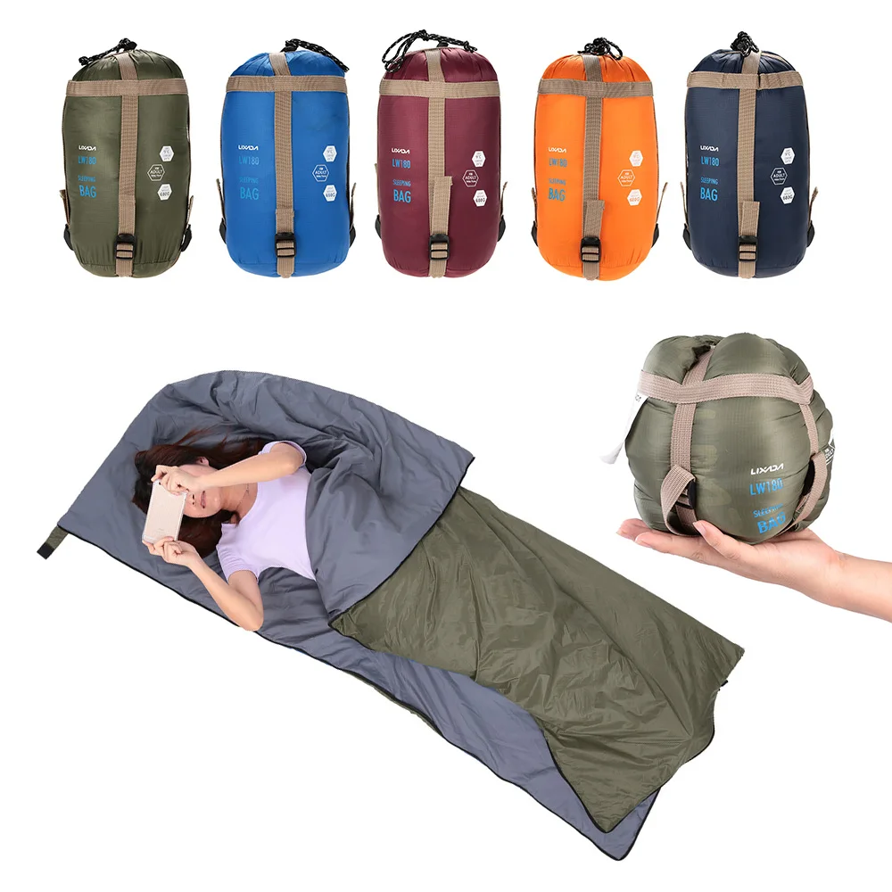 Army Green Outdoor Camping Ultralight Warm Sleeping Bag for Travel Hiking 