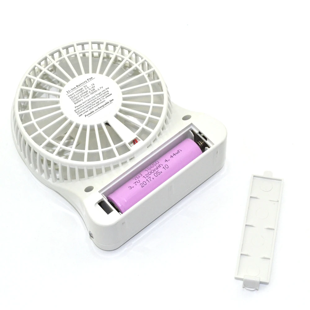  100 sets 2017 Portable Cooler Cooling Small Mini usb Fan LED Lights Gadgets Fans powerbank Computer