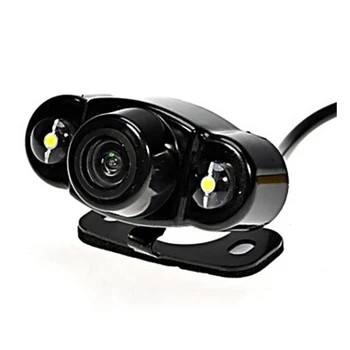 

New HD Night Vision Car Rear View Reverse Camera Car Backup Rear Parking Camera with 2 LED for Car Monitor DVD VCR Dropshipping