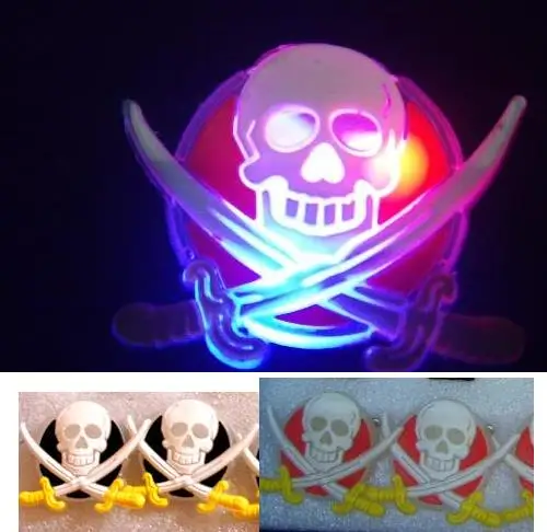 Брошь в виде пистолета светящаяся форме черепа и мечи|gift gifts|gift favorgift party |