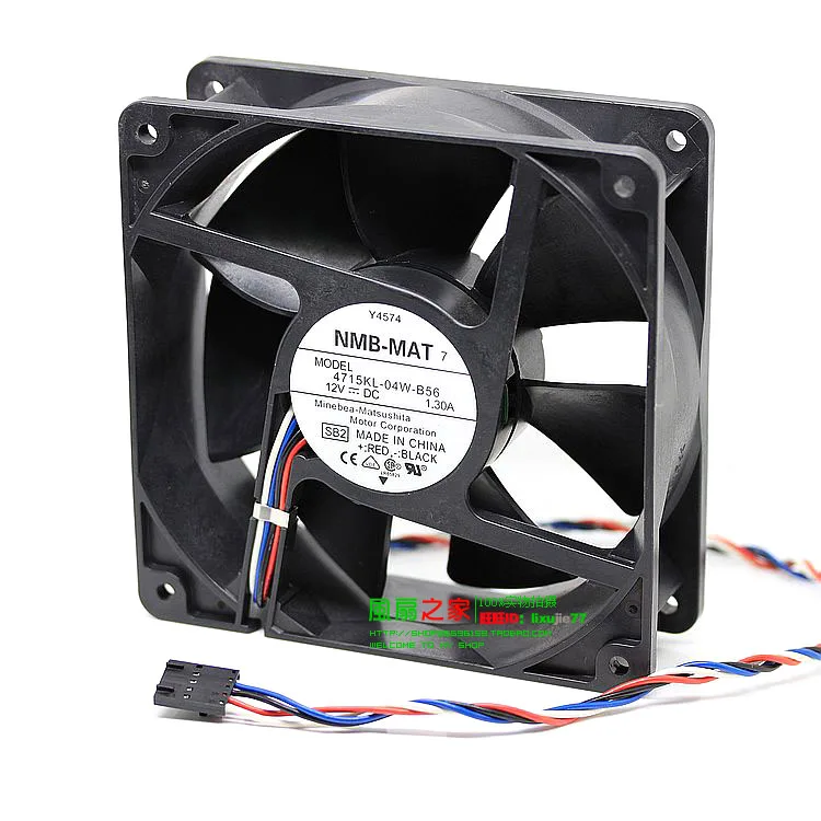 Вентилятор охлаждения Minebea 4715KL 04W B56 12 см В 1 3 А для DELL Y4574|12cm fan|fan cooling 12vcooling fan 12v |
