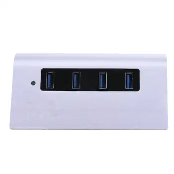 

Aluminum Case 4 USB 3.0 Port Extender Dock Card Reader with Indicator Light