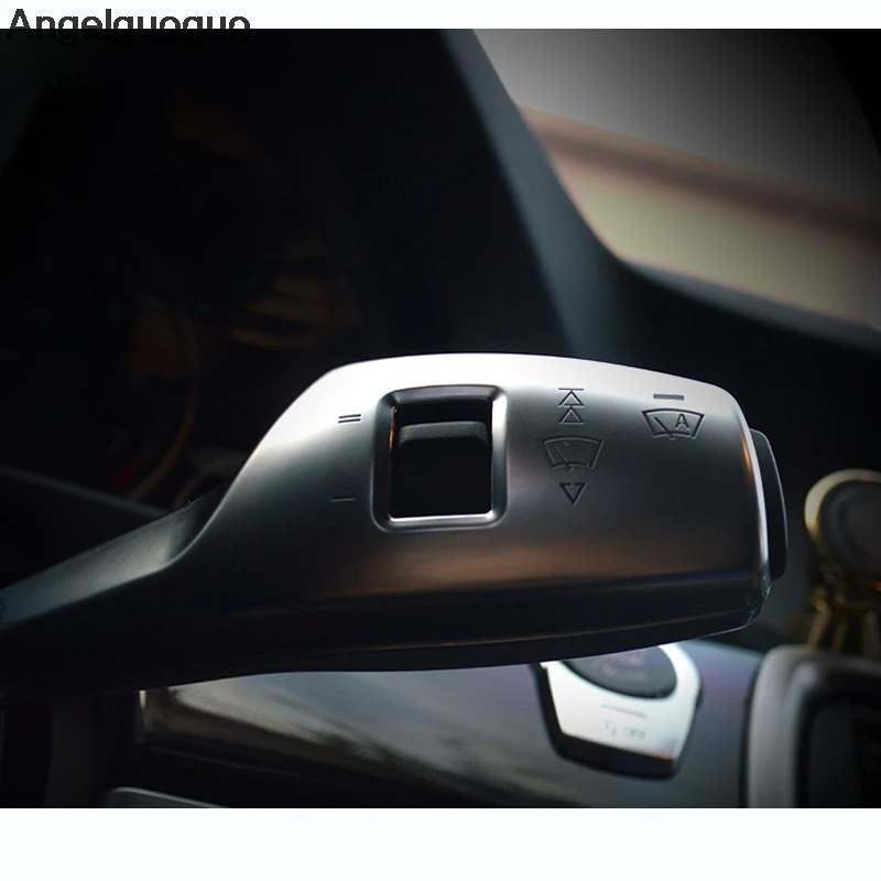 ABS Car Wiper Lever Steering Rod Cover Trim Frame for BMW 5 series 5GT GT5 F10 F18 F07 520 523 525 530 Car Styling