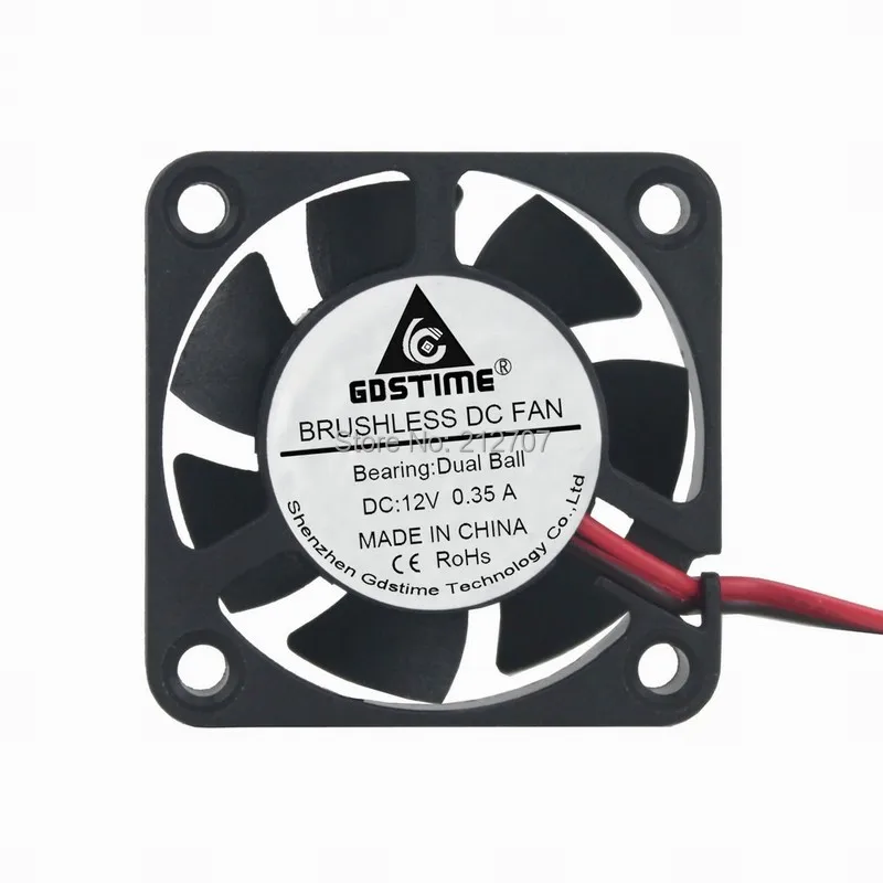 

2 Pieces/lot Ball Bearing GDT 12V 2Pin 4010 4010B 4cm 40x40x10mm DC 40mm Cooling Fan