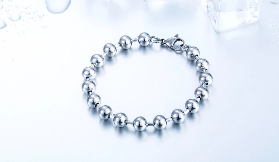Байер новая Дизайн Нержавеющая сталь шар браслет простой человек's jewelry браслет для человека BR-C040